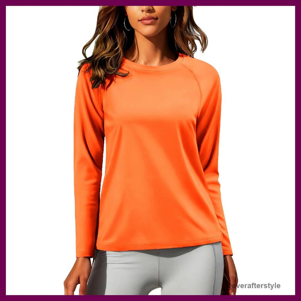 Thermal Long Sleeve Base Layer Fleece Lined Warm Undershirt Crewneck Regular Fit